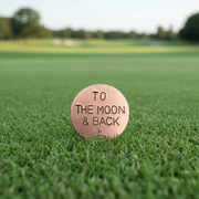 To The Moon And Back Copper Golf Ball Marker Anniversary Birthday Gift