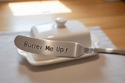 Butter Me Up Hand Stamped Funny Butter Knife Funny Gift Anniversary Valentines Day Butter Knife