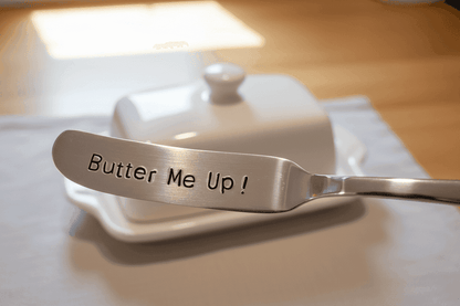 Butter Me Up Hand Stamped Funny Butter Knife Funny Gift Anniversary Valentines Day Butter Knife