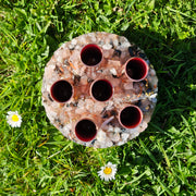 XL 6 Pipe Cloudbuster Rose Quartz Shungite Selenite Copper Orgonite