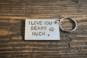 I Love You Beary Much Keyring Valentines Day Anniversary Gifts For Him Men Boyfriend Husband Keychain Birthday