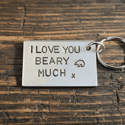 I Love You Beary Much Keyring Valentines Day Anniversary Gifts For Him Men Boyfriend Husband Keychain Birthday