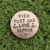 Personalised Fathers Day GOLF Ball Marker Gifts For Dad Copper