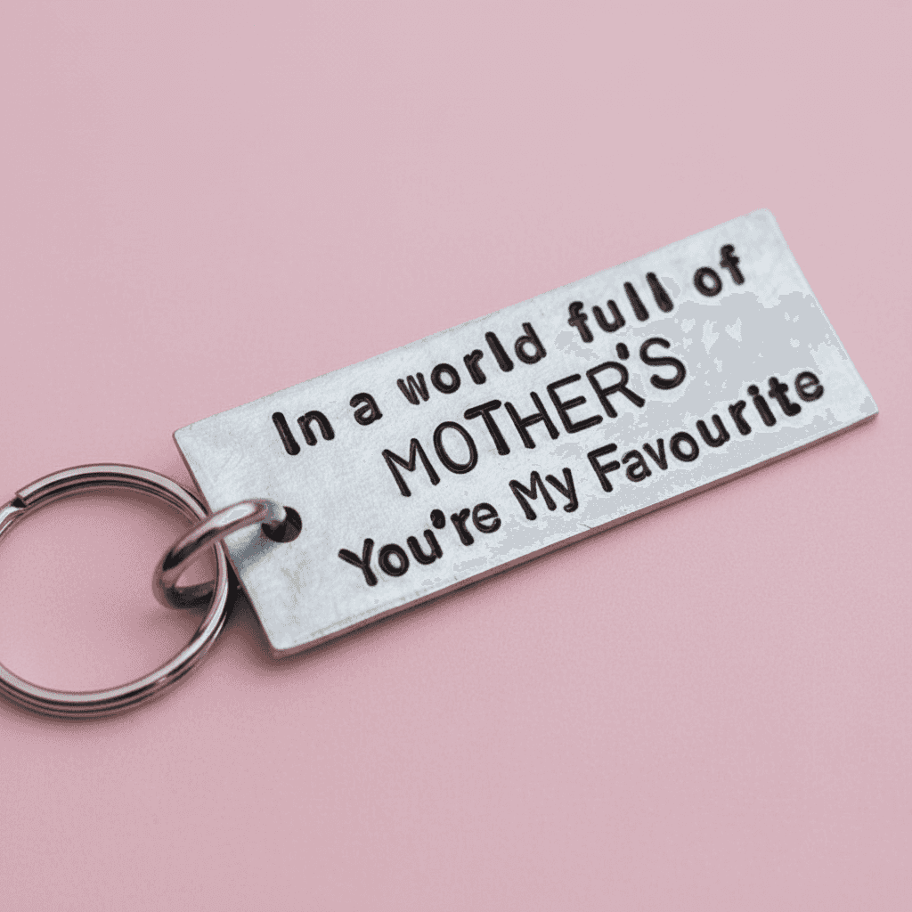 Favourite Mother Keychain Mothers Day Gift Mum