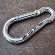 20 Years Tally Mark Keyring 20th Wedding Anniversary Gifts Personalised Caribiner Husband Wife Keychain