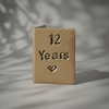 12 Years Hand Stamped Copper Anniversary Card 12th Anniversary Gifts