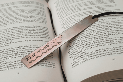 8th Anniversary Bronze Bookmark 2922 Moons Gift Anniversary