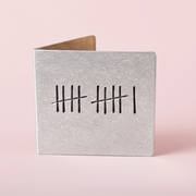 11th Anniversary 11 Years Tally Mark Personalised Card