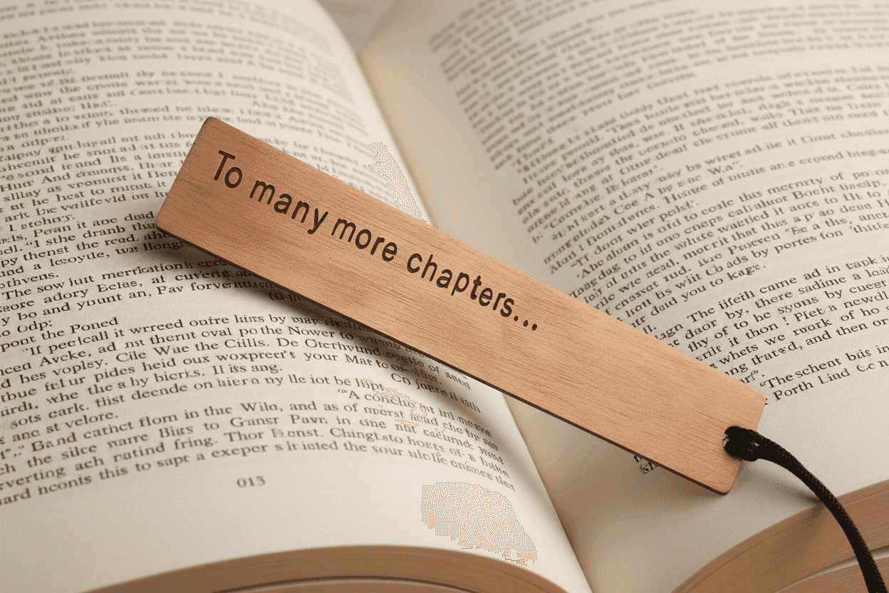 Copper Bookmark To Many More Chapters Personalised Gift Hand Stamped Handmade Anniversary Valentines Day