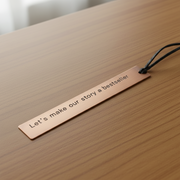 Copper Anniversary Bookmark Personalised Bestseller Love Gift