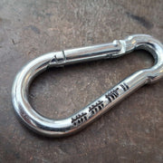 17 Years Tally Mark Keyring 17th Wedding Anniversary Gifts Personalised Caribiner Husband Wife Keychain