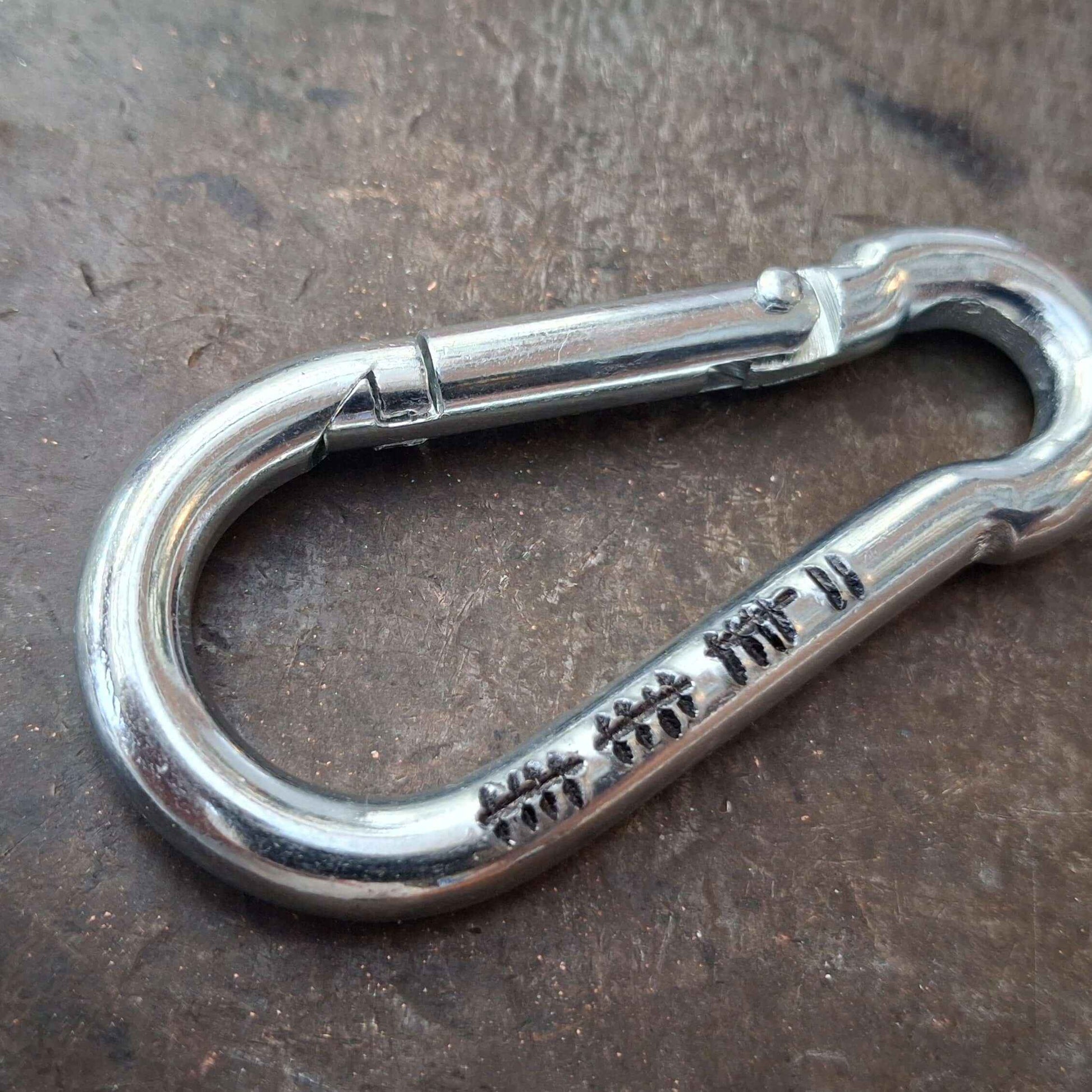 17 Years Tally Mark Keyring 17th Anniversary Gifts Personalised Caribine