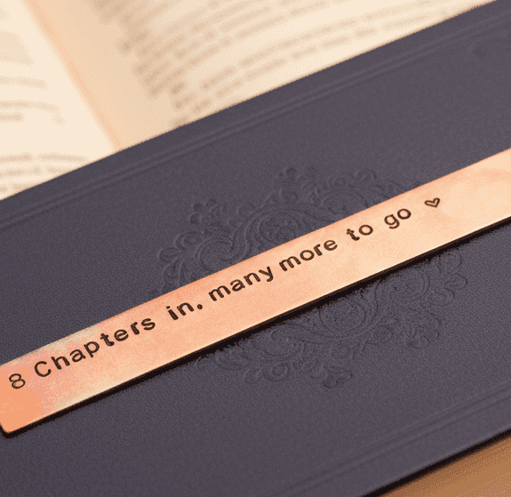 8th Anniversary Bookmark 8 Chapters In Bronze Gift