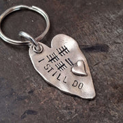 17 Tally Mark Keyring Husband Wife Gifts 17th Anniversary 17 Years Love Heart Keychain I Still Do