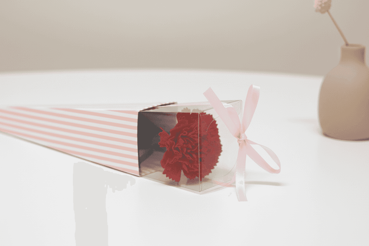  Forever Flower Red Carnation Faux Single 28cm