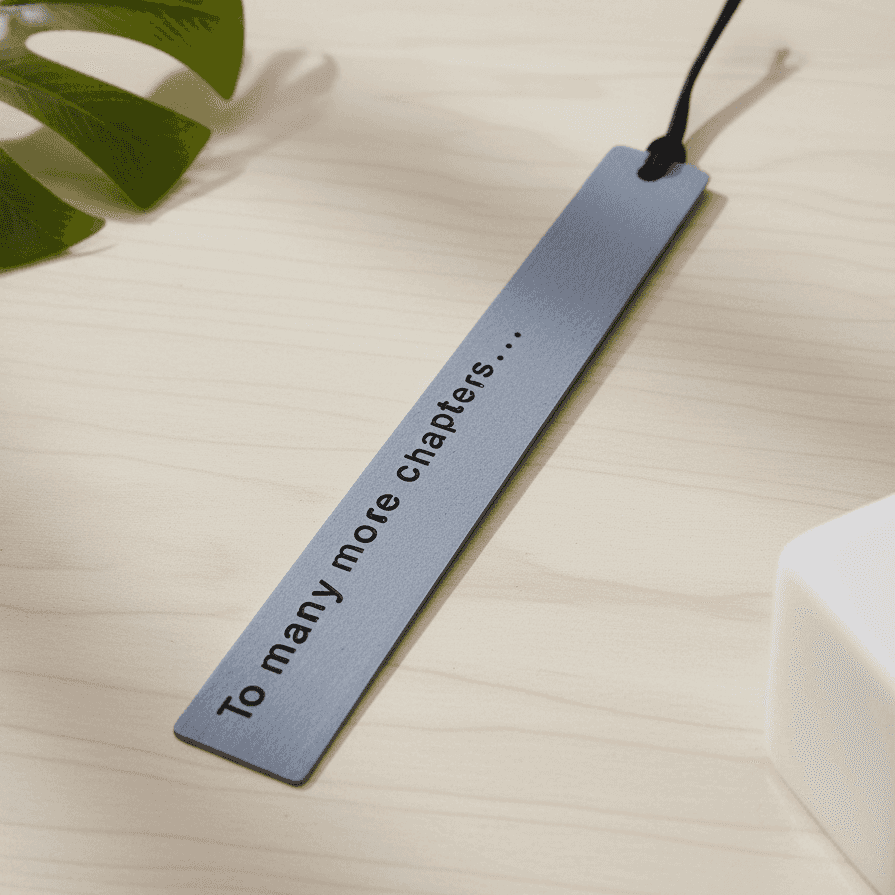 To Many More Chapters Metal Bookmark Personalised