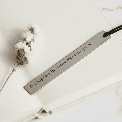 6th Anniversary Bookmark 6 Years 6 Chapters In Gift