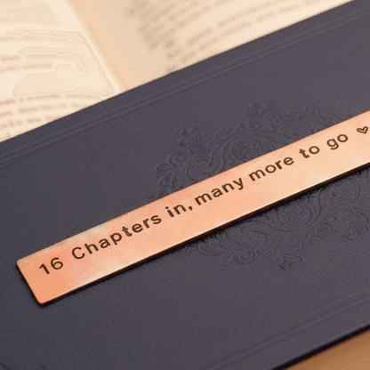 16th Anniversary Bookmark 16 Chapters In Bronze Gift