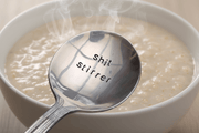 Shit Stirrer Soup Spoon Cutlery Joke Rude Gift Novelty Hand Stamped Personalised Cutlery
