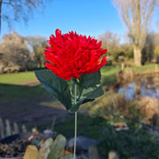 Forever Flower Red Carnation Faux Single 28cm