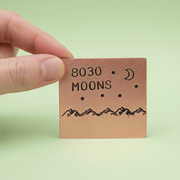 22nd Anniversary Gift 8030 Moons 22 Years Copper Card