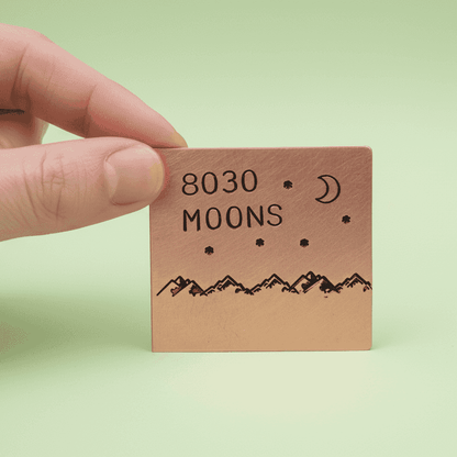 22nd Anniversary Gift 8030 Moons 22 Years Copper Card