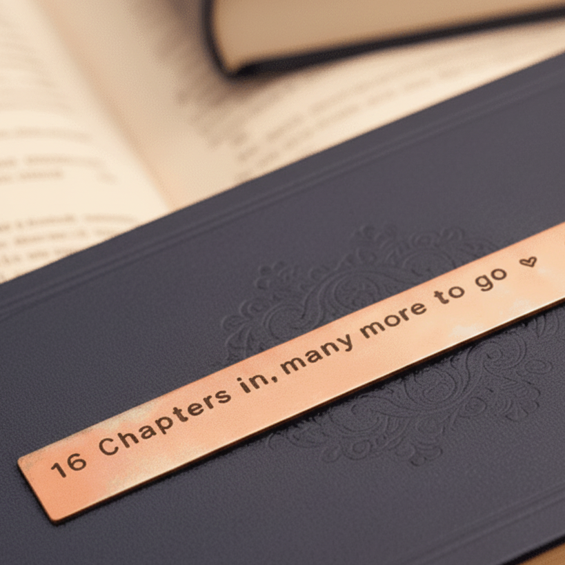 16th Anniversary Bookmark 16 Chapters In Bronze Gift