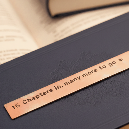 16th Anniversary Bookmark 16 Chapters In Bronze Gift
