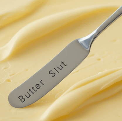 Butter Slut Hand Stamped Funny Butter Knife Funny Gift Anniversary Valentines Day Cheese Knife