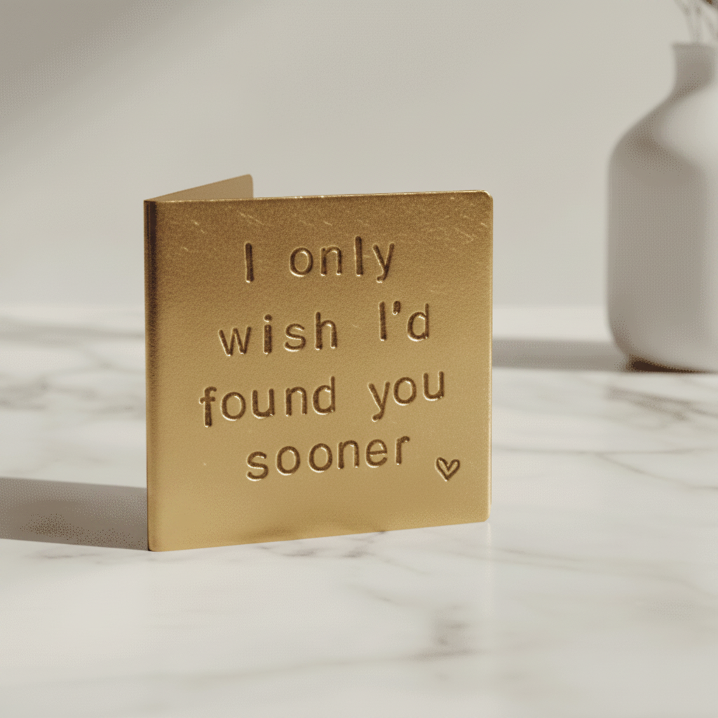 Brass Anniversary Birthday Personalised Card Cute