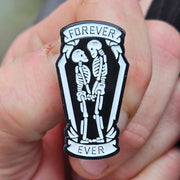 Forever Ever Till Death Enamel Pin Badge 3 For 2 Halloween Goth