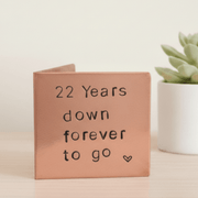 22nd Anniversary Card