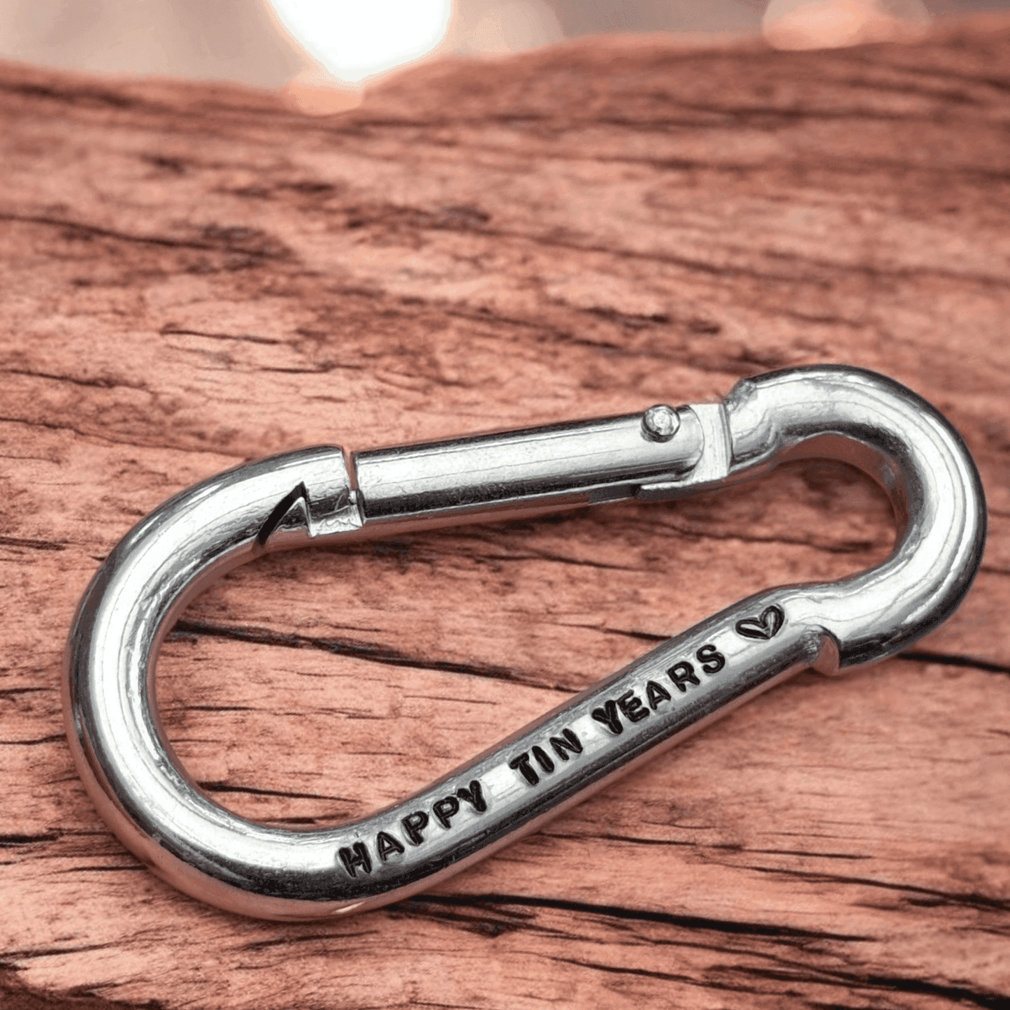  Happy Tin Years 10th Wedding Anniversary Keyring Keychain Gift Personalised