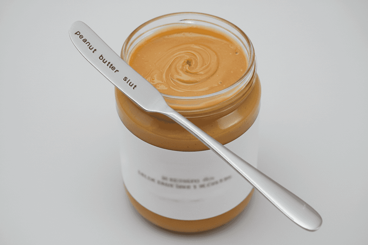 Peanut Butter Slut Hand Stamped Funny Butter Knife Funny Gift