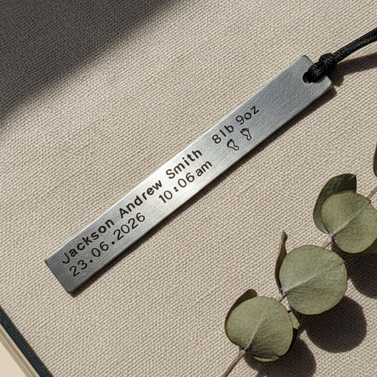 New Baby Gift Birth Announcement Bookmark For New Mum