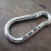 17 Years Tally Mark Keyring 17th Wedding Anniversary Gifts Personalised Caribiner Husband Wife Keychain