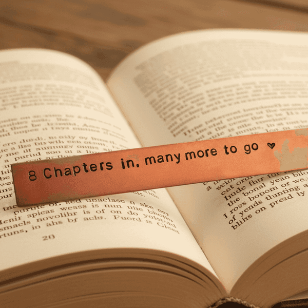 8th Anniversary Bookmark 8 Chapters In Bronze Gift