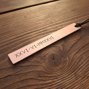 Copper BookmarkRoman Numerals Gift