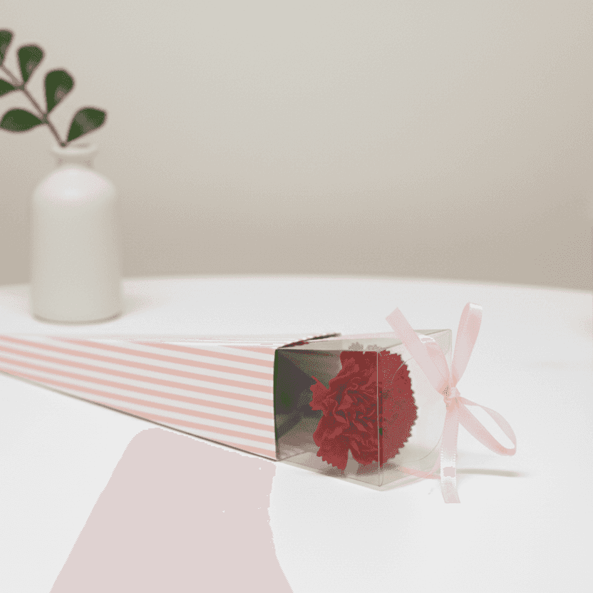 Forever Flower Red Carnation Faux Single 28cm