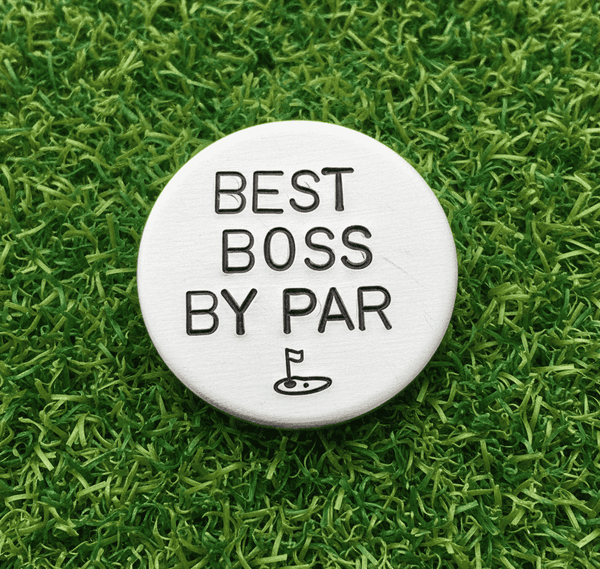 Best BOSS By Par Golf Ball Marker Golfing Gift Christmas Birthday Manager Retirement