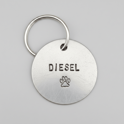 Personalised Dog Tag Pets ID Bronze Name Number