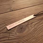 Copper BookmarkRoman Numerals Gift