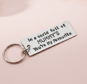 Mummy Keychain Mothers Day Gift Favourite Mum