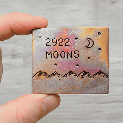 8th Anniversary 8 Years 2922 Moons Bronze Card  I Love You To The Moon And Back