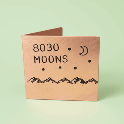 22nd Anniversary Gift 8030 Moons 22 Years Copper Card