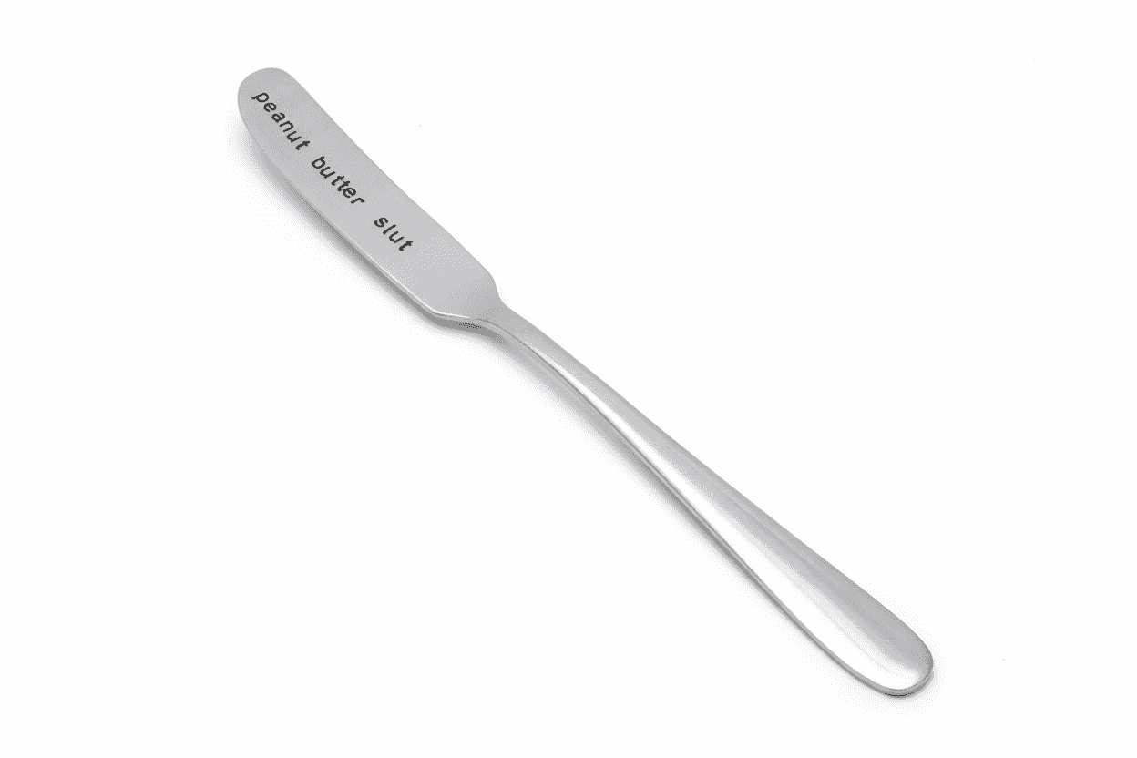 Peanut Butter Slut Hand Stamped Funny Butter Knife Funny Gift