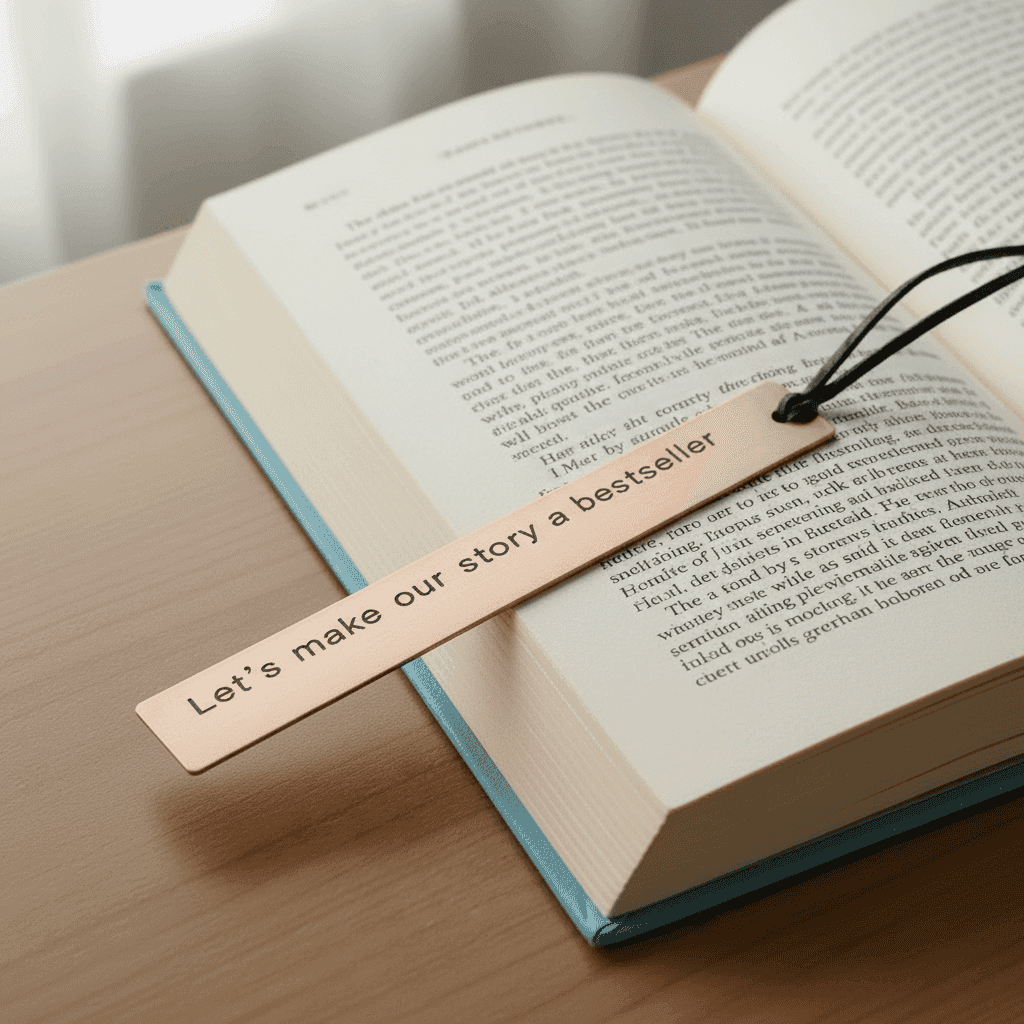 Copper Anniversary Bookmark