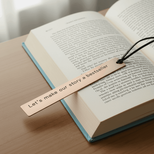 Copper Anniversary Bookmark
