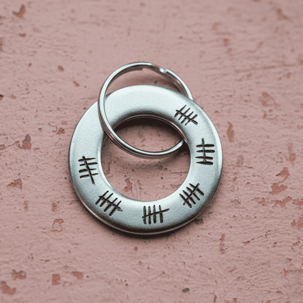 30th Anniversary Gift Personalised Keyring Husband Wife Keychain