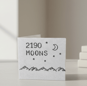 6th Anniversary 6 Years 2190 Moons Personalised Anniversary Card